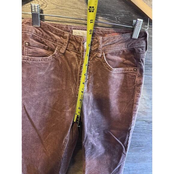 Pilcro Anthropologie Pants Size 25 Petite Light Blush Pink Serif Corduroy - Picture 6 of 7